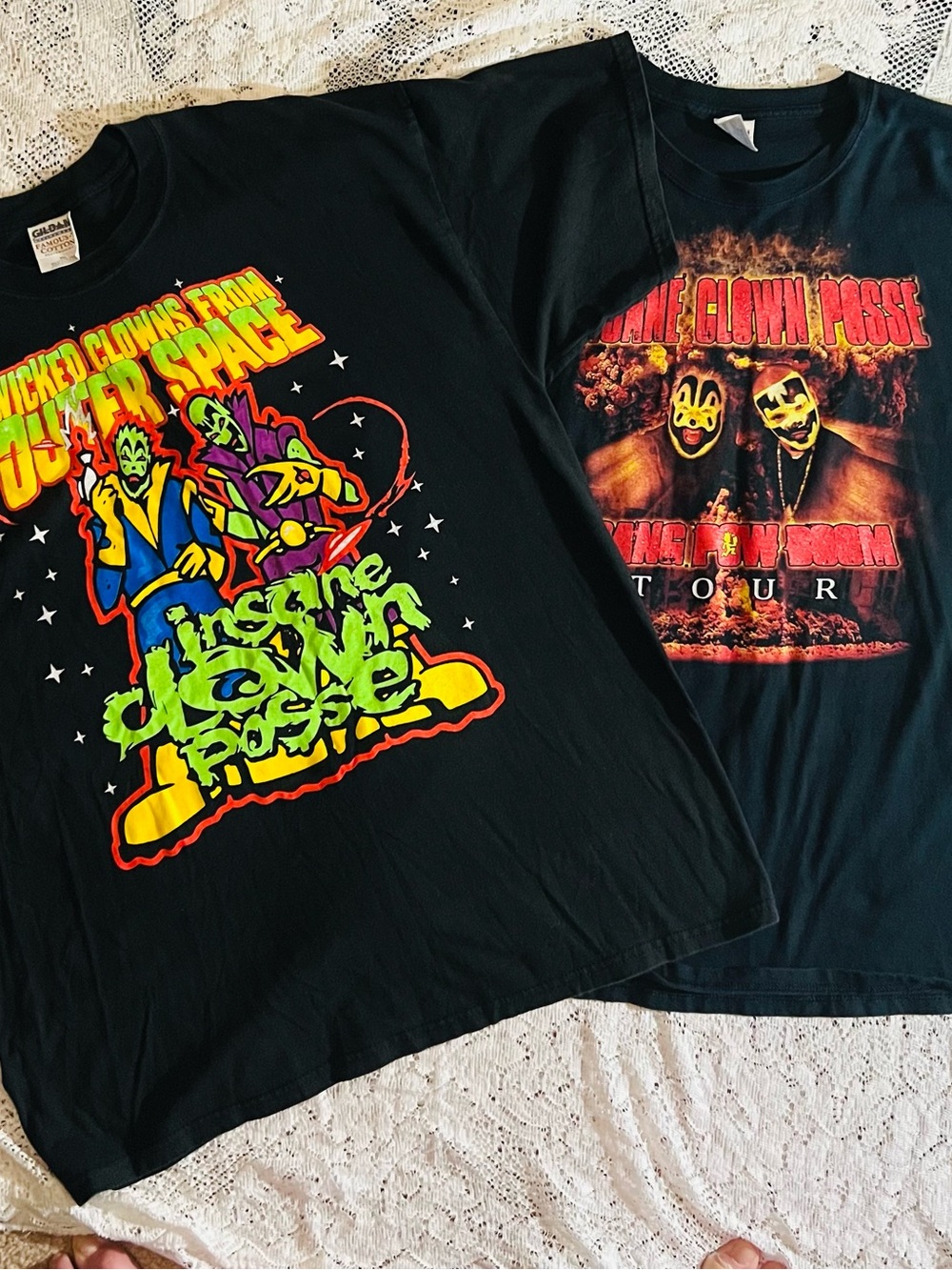 Lot of 2 Insane Clown Posse ICP Tour Shirts 2XL